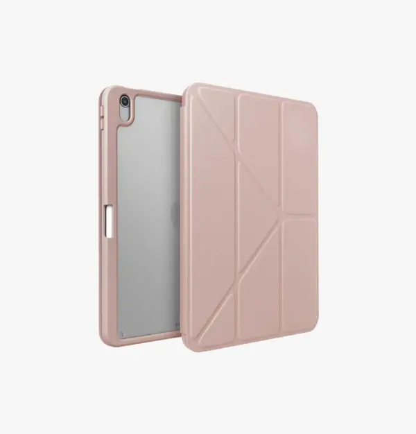 UNIQ MOVEN WITH BUILT-IN PENCIL HOLDER | TOUGH HYBRID PROTECTIVE CASE FOR 2024 IPAD AIR 11'' 6TH GEN | PINK